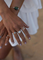 Sandy Sennen Wave Sterling Silver Ring by Sadie Jewellery