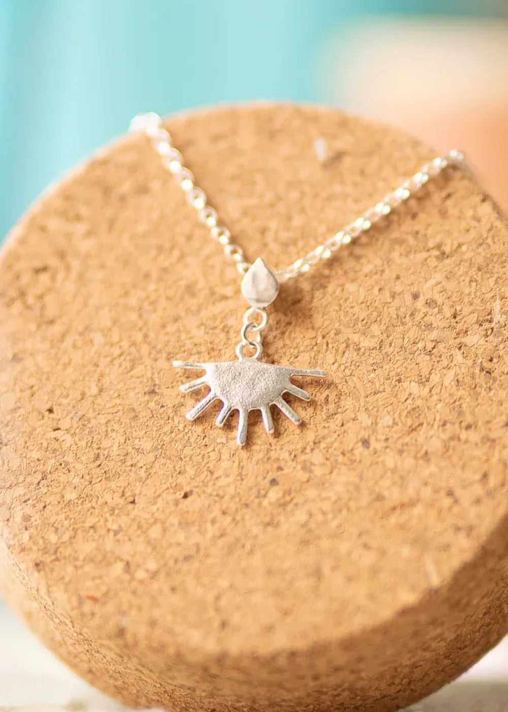 The Sun Will Always Shine After The Rain Pendant by Sadie Jewellery