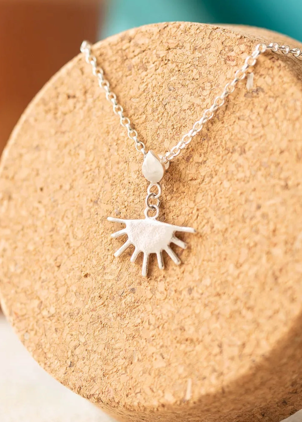 The Sun Will Always Shine After The Rain Pendant by Sadie Jewellery