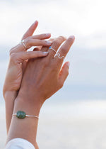 Sandy Ripple Wave Sterling Silver Ring by Sadie Jewellery