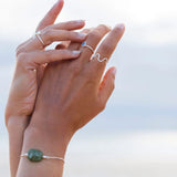 Sandy Ripple Wave Sterling Silver Ring by Sadie Jewellery