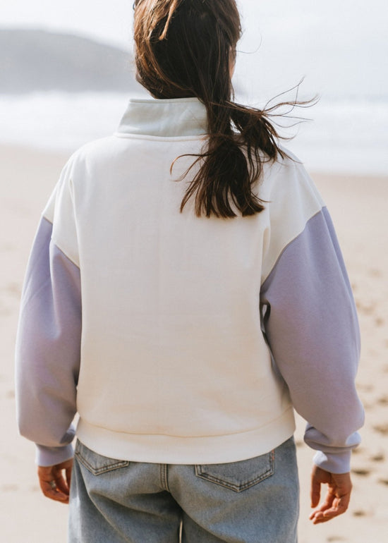 Colorblock Half Zip Sweatshirt by Vans