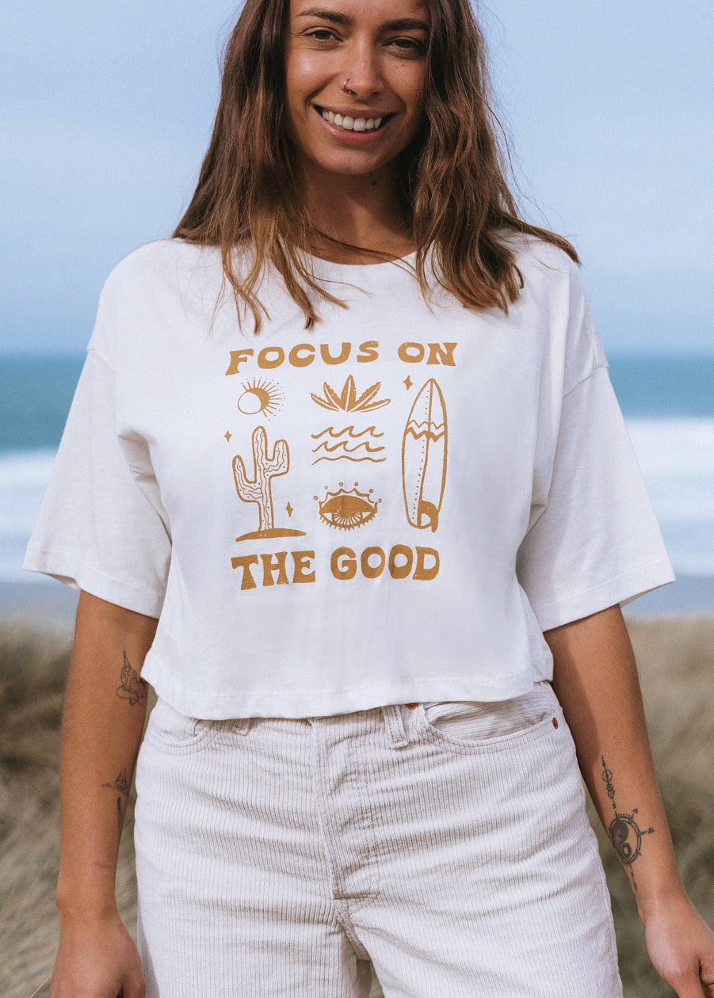 Focus On The Good Tee by SurfGirl
