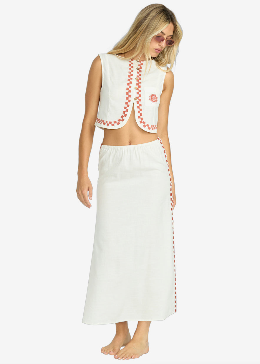 Secret Cove Midi Skirt