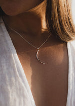 Silver Luna Necklace by Catch The Sunrise