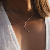 Silver Luna Necklace by Catch The Sunrise