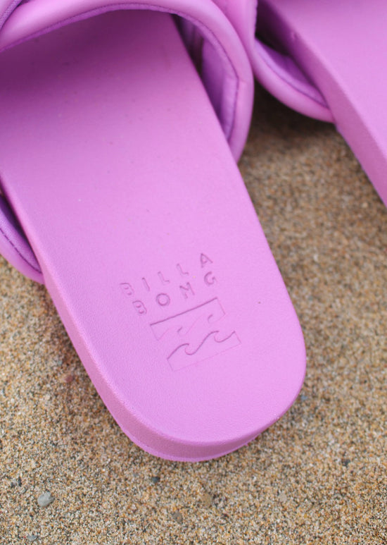 Serena Slider Sandals in Lilac by Billabong