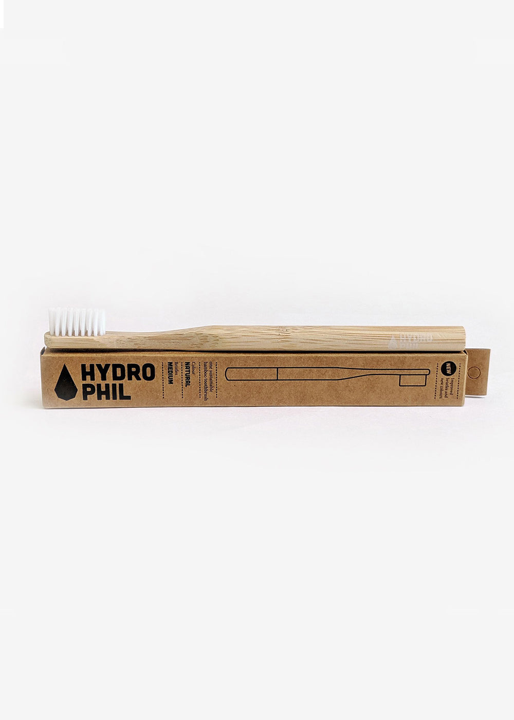 Bamboo Eco Toothbrush in Natural by Hydrophil