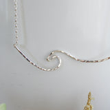 Whipsiderry Wave Sterling Silver Necklace by Sadie Jewellery