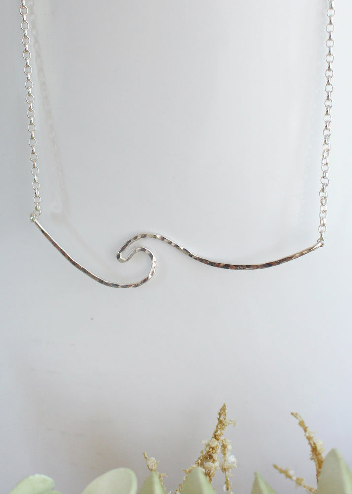 Whipsiderry Wave Sterling Silver Necklace by Sadie Jewellery