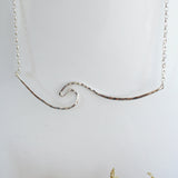 Whipsiderry Wave Sterling Silver Necklace by Sadie Jewellery