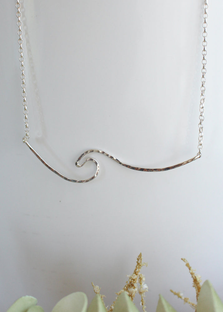 Whipsiderry Wave Sterling Silver Necklace by Sadie Jewellery