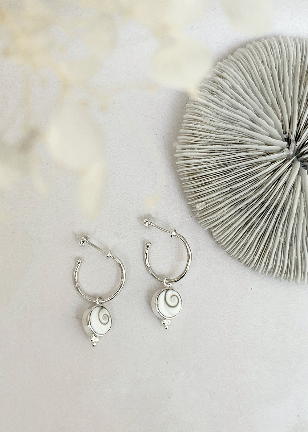 Shiva Shell Hoop Earrings