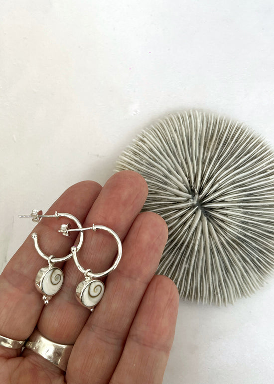 Shiva Shell Hoop Earrings