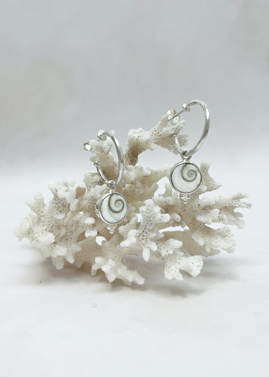 Shiva Shell Hoop Earrings