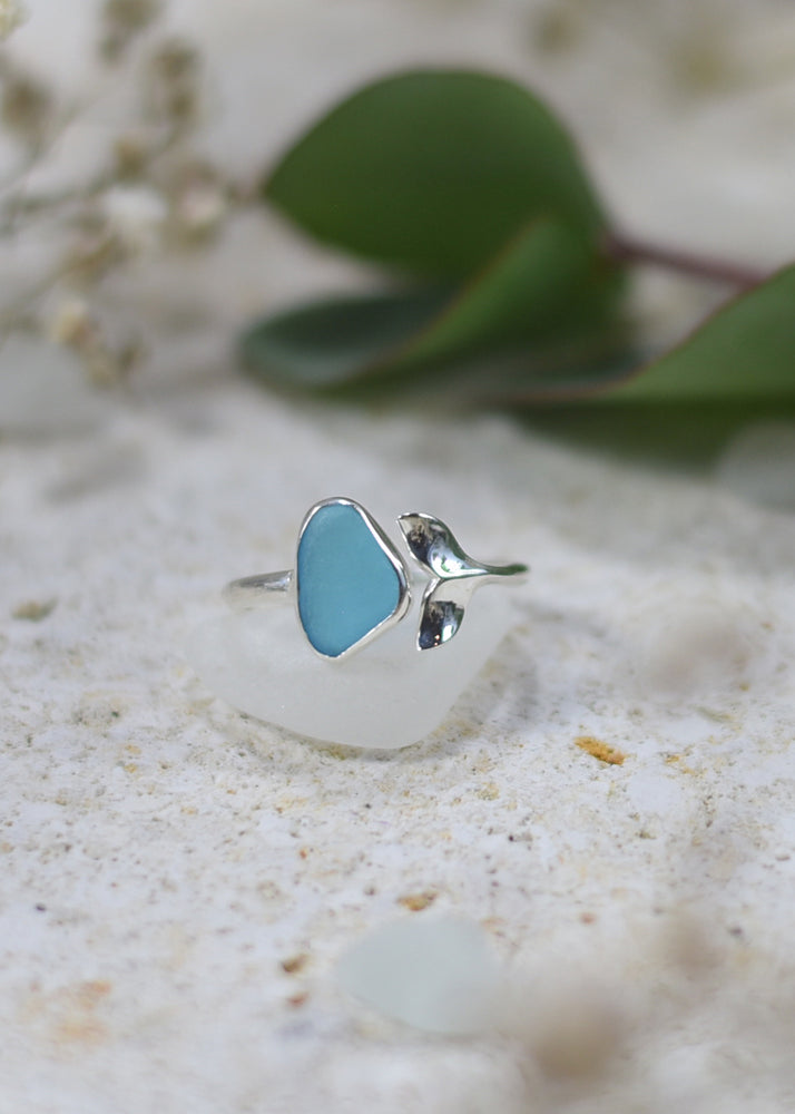 Mermaid Sterling Silver Adjustable Ring by Shimmy Bracelets