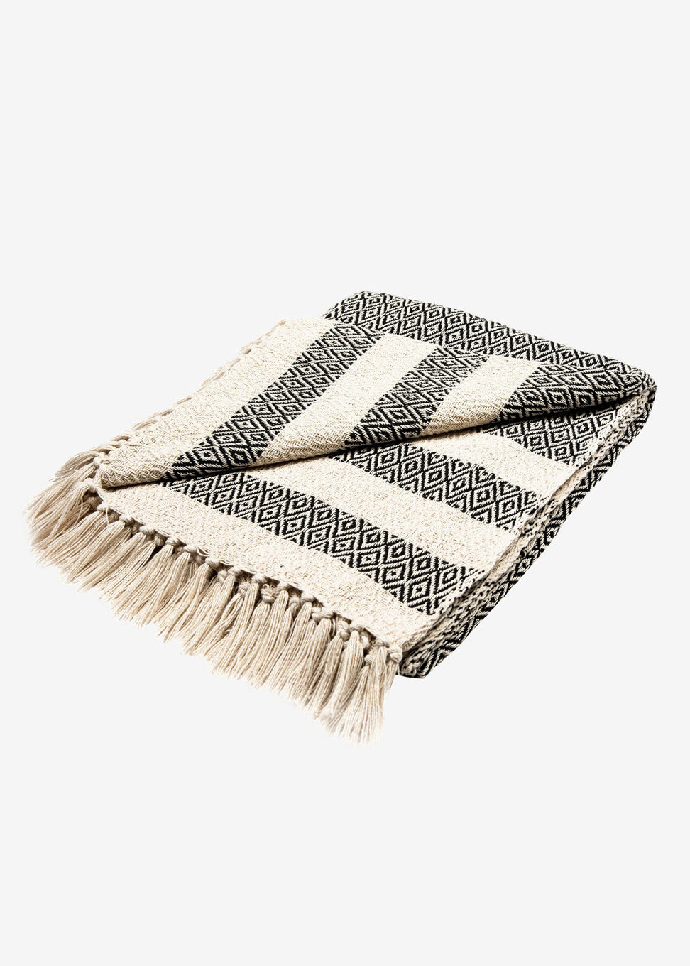 Scandi Boho Cotton Blanket Throw