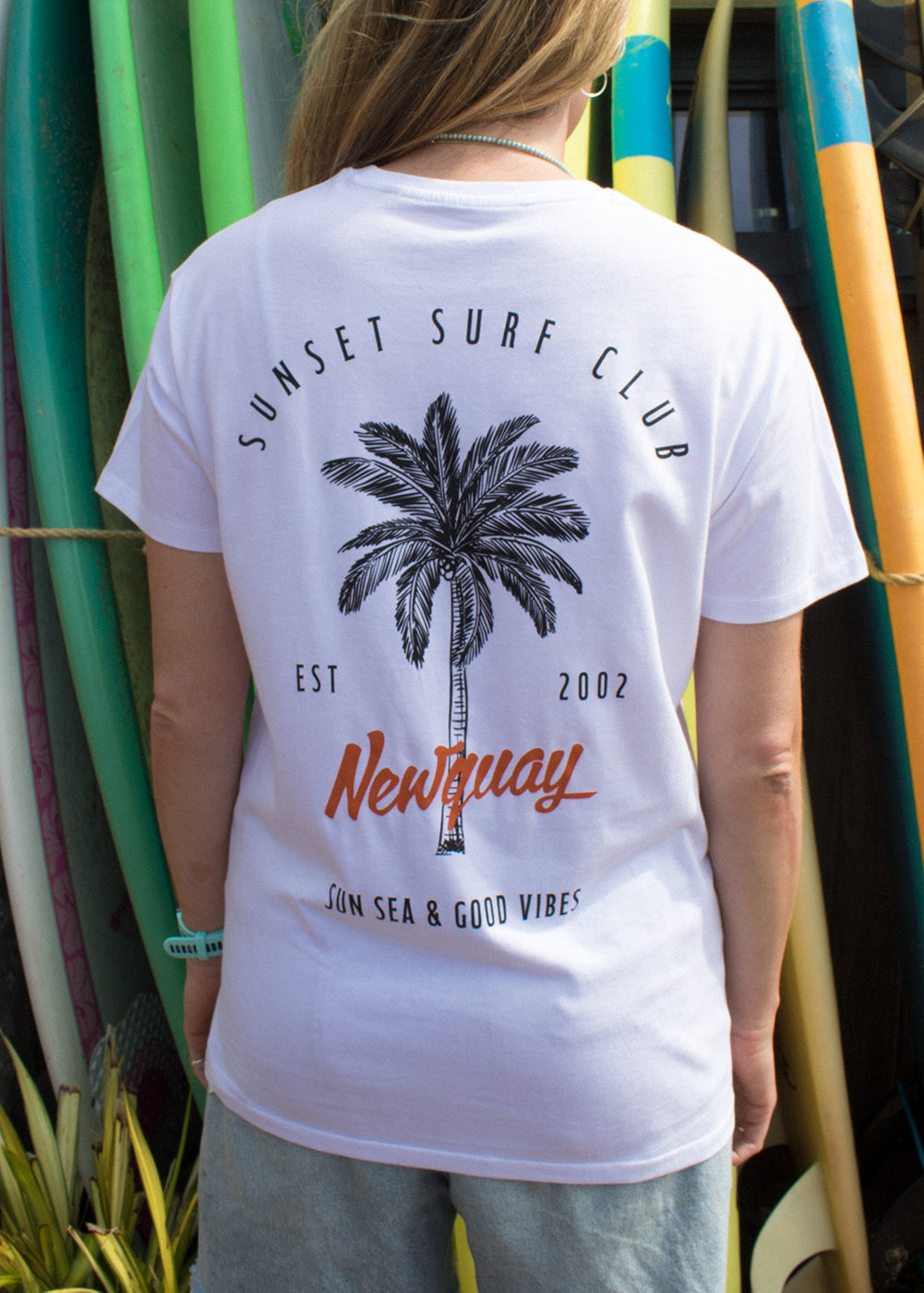'Newquay' Sunset Surf Club Tee