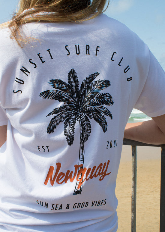 'Newquay' Sunset Surf Club Tee