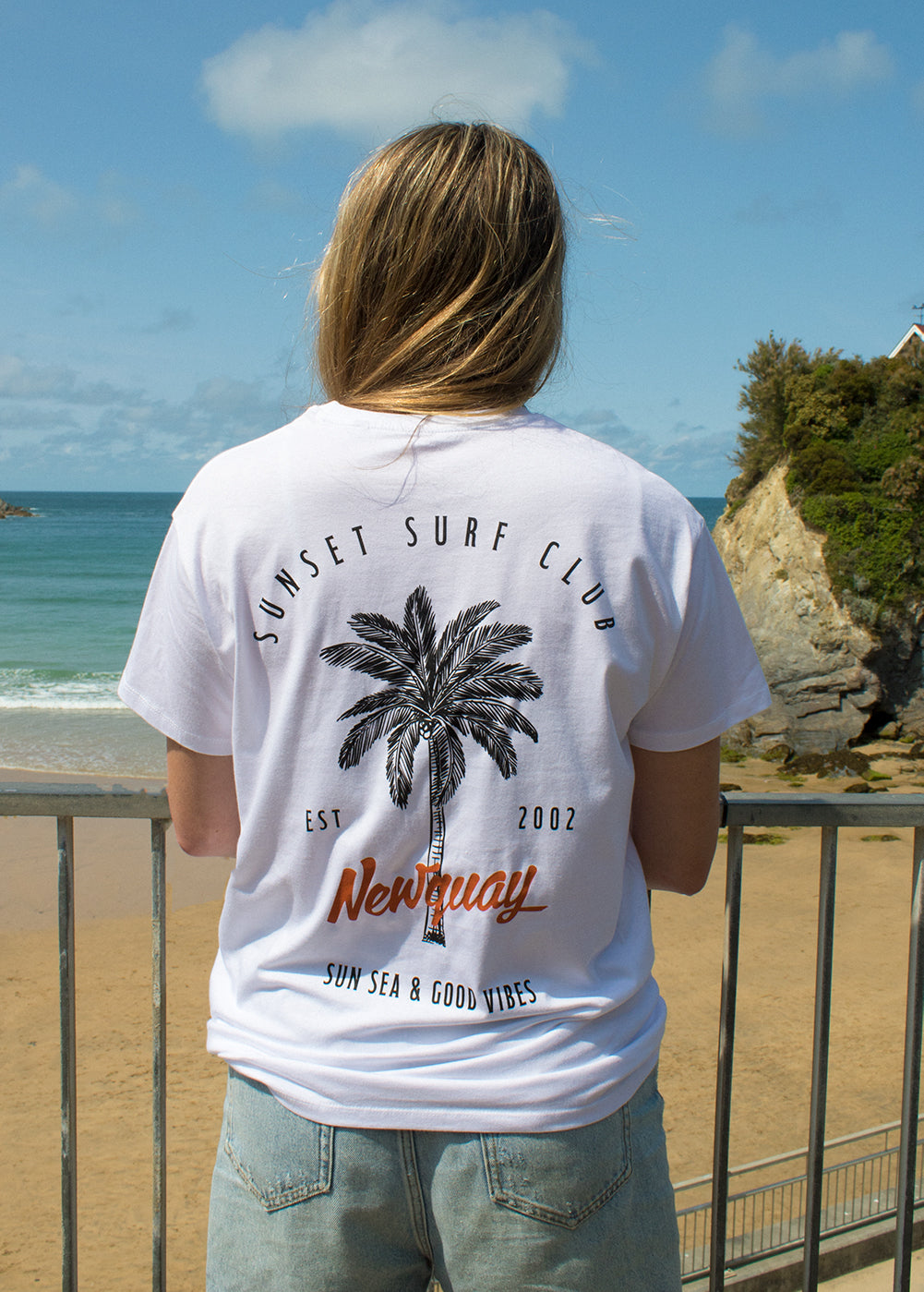 'Newquay' Sunset Surf Club Tee