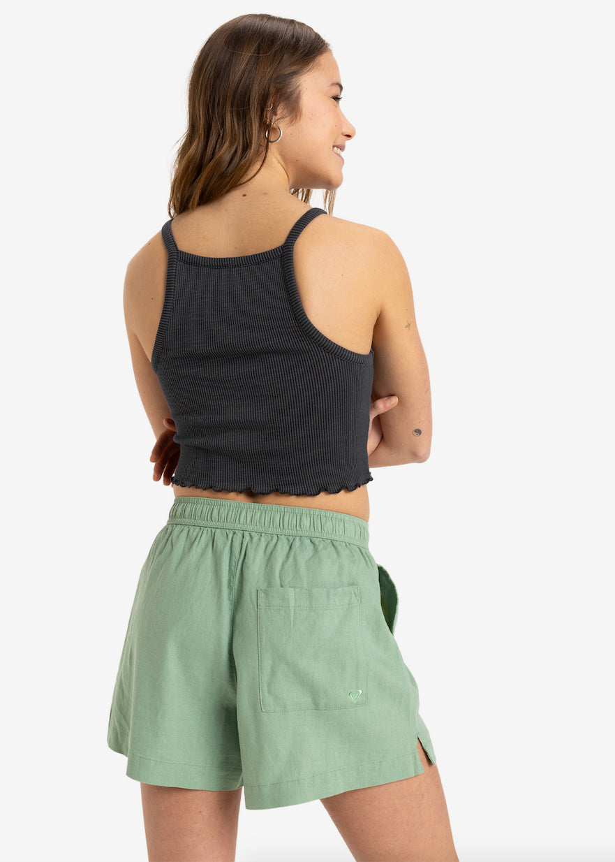 Lekeitio Break Mid Shorts in Basil
