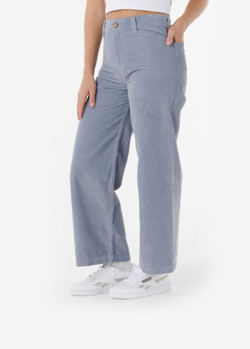 Stevie Cord Trousers in Blue Grey