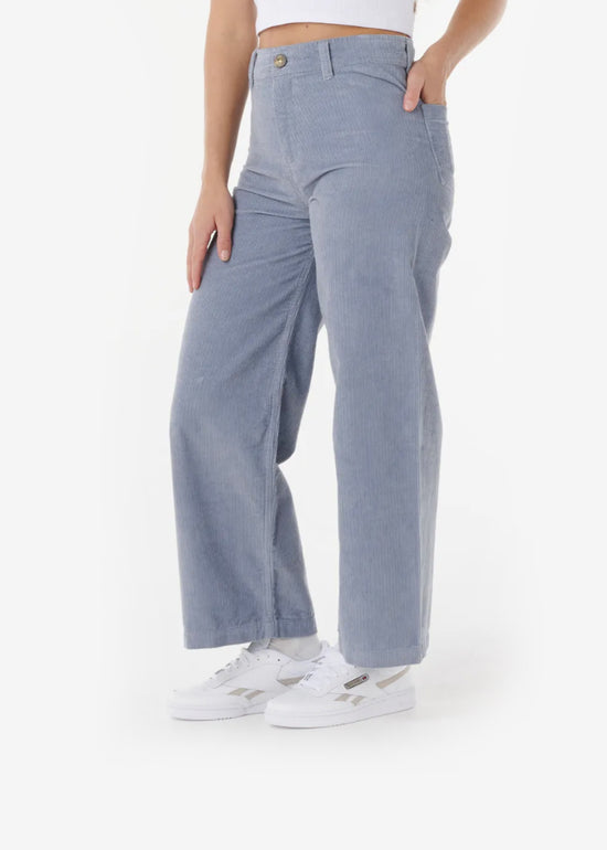 Stevie Cord Trousers in Blue Grey