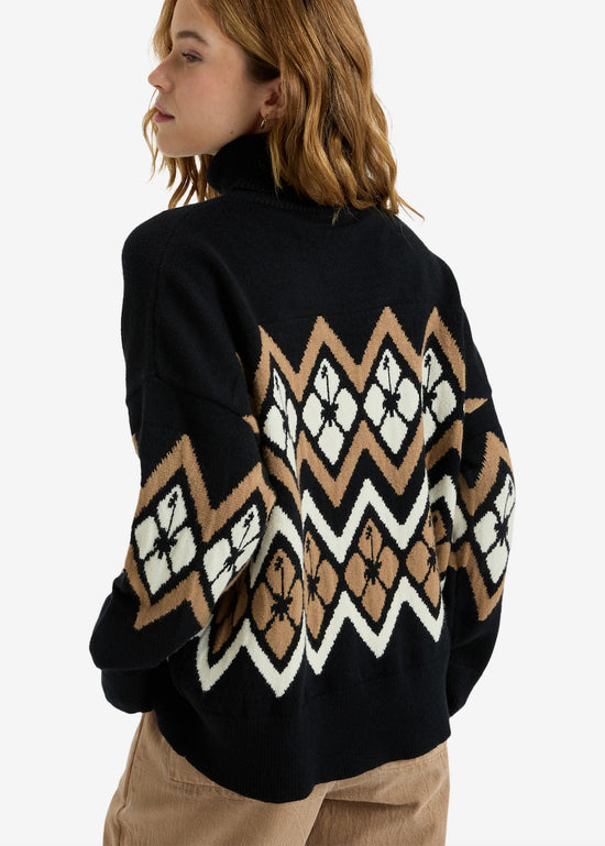 Saltwater Lover Knit Jumper in Anthracite