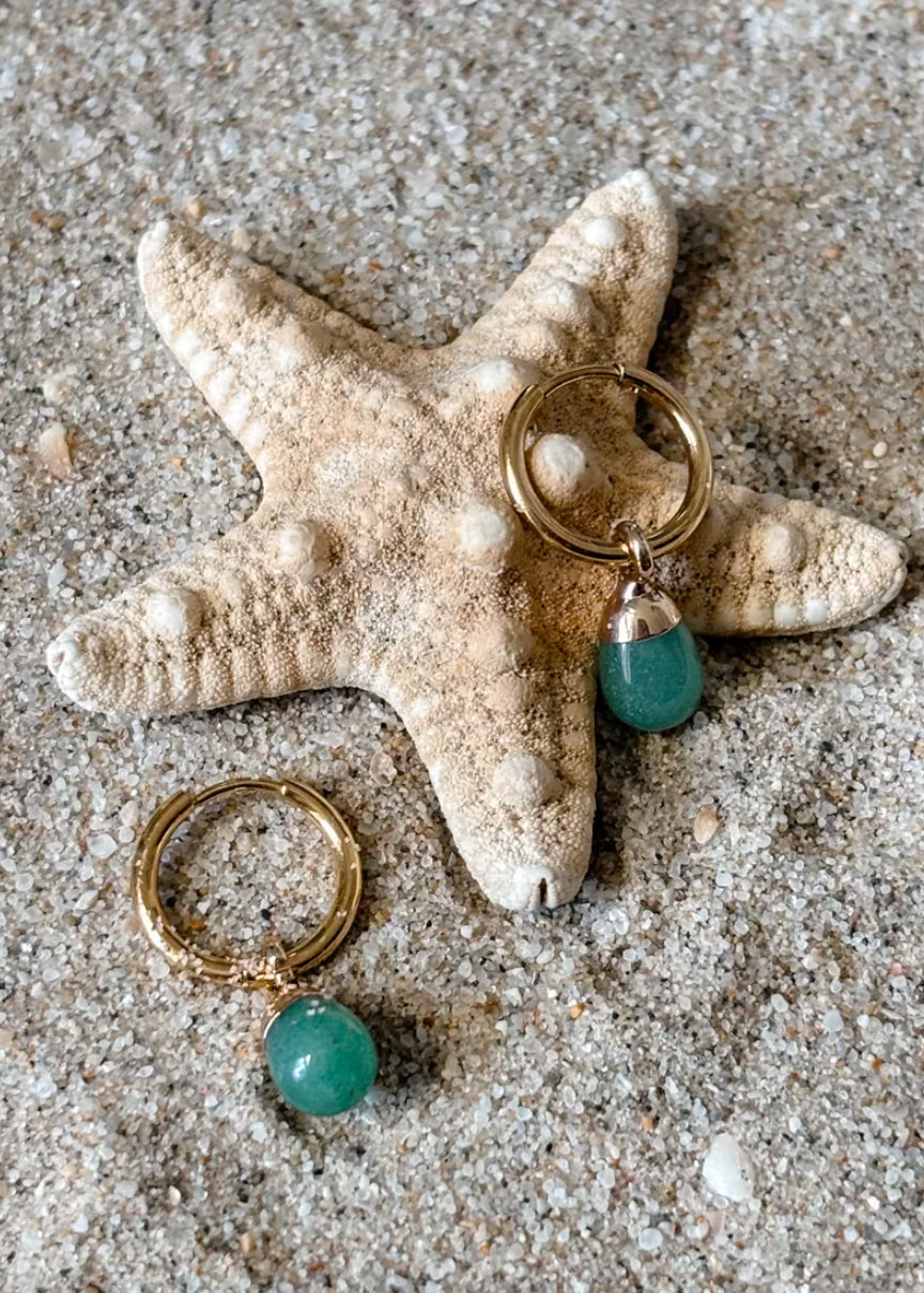 Unawatuna Hoop Earrings Gold
