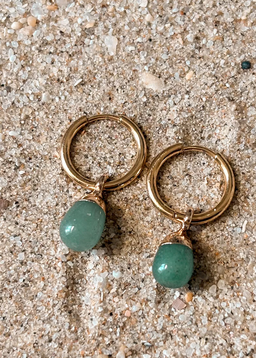 Unawatuna Hoop Earrings Gold