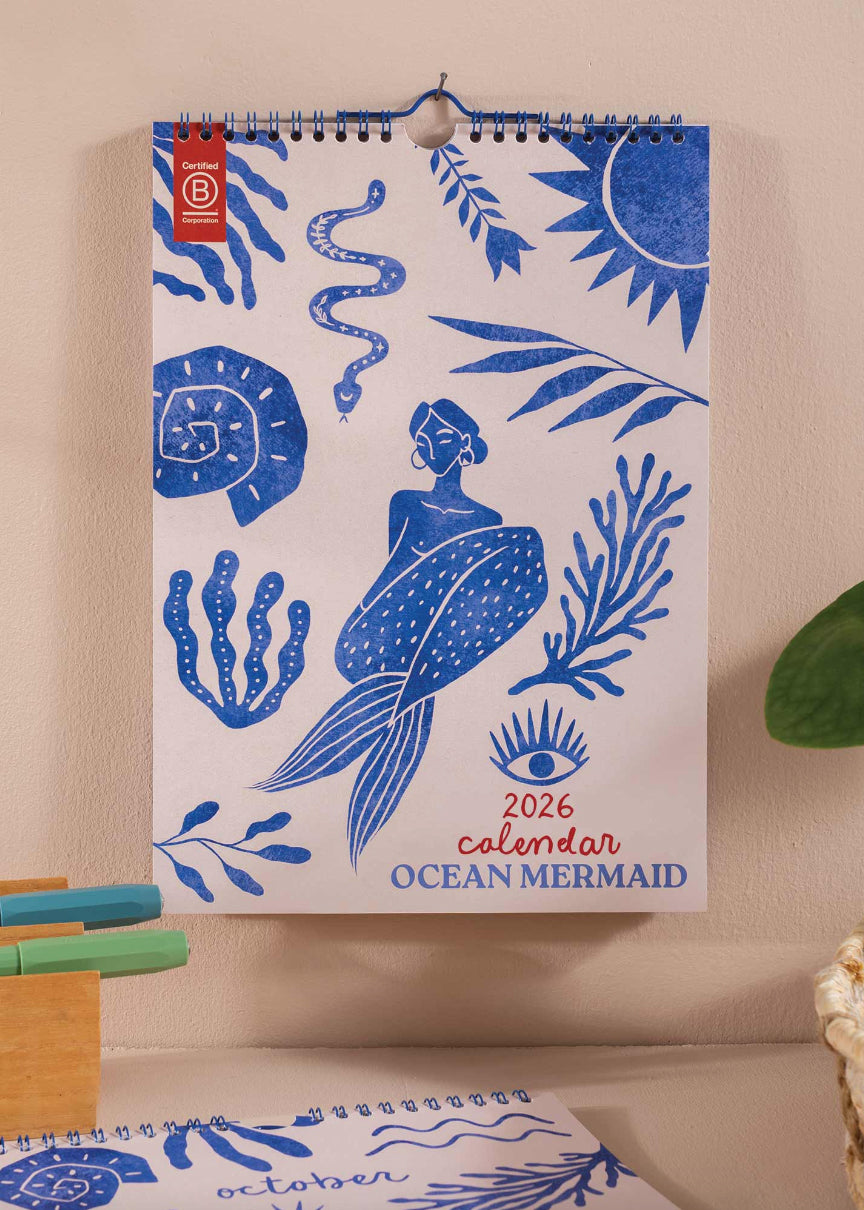 2026 Ocean Mermaid Calendar