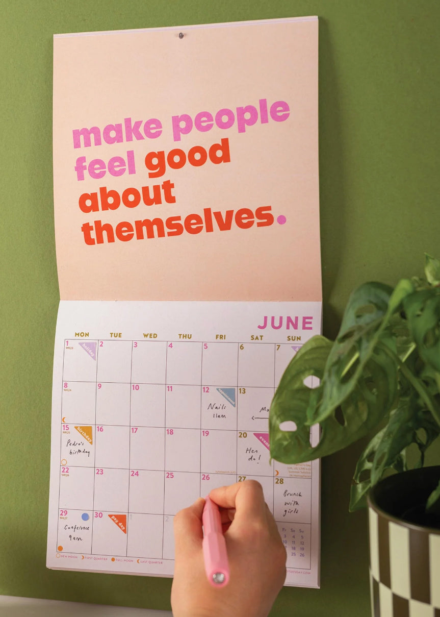 2026 Positivity Wall Calendar