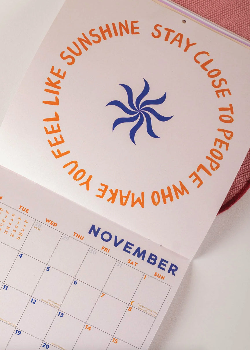 2026 Positivity Wall Calendar