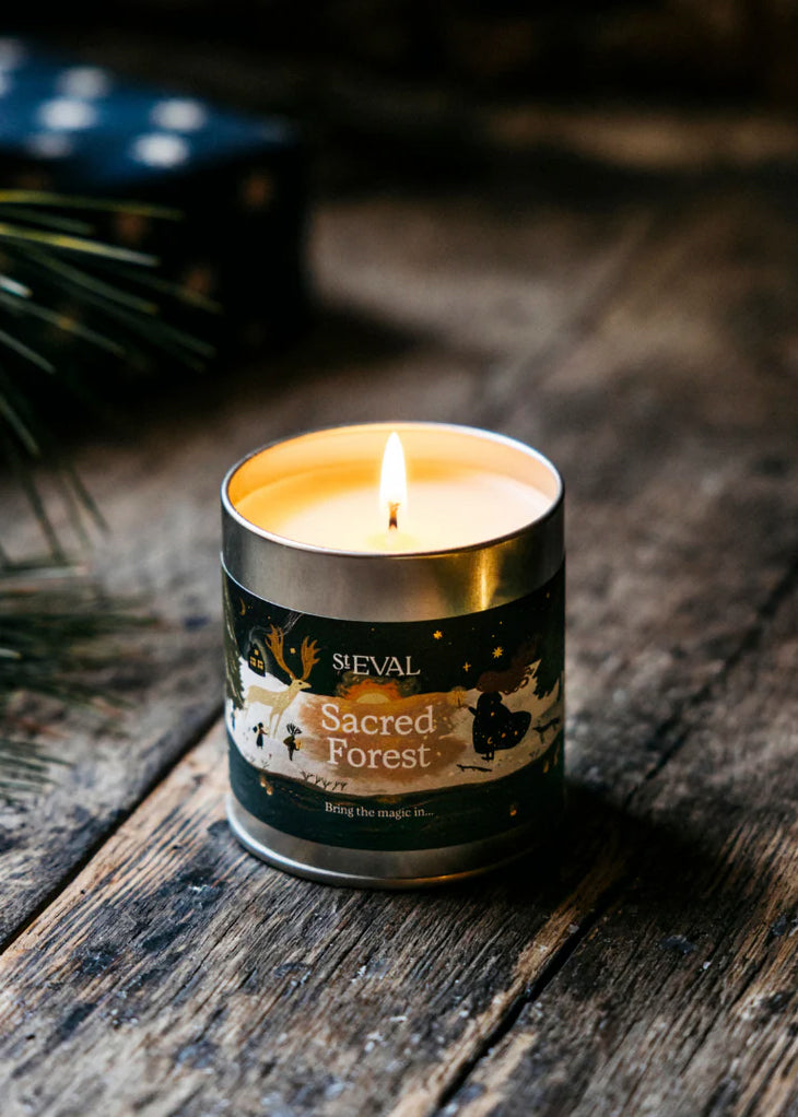 Sacred Forest Scented Christmas Tin Candle
