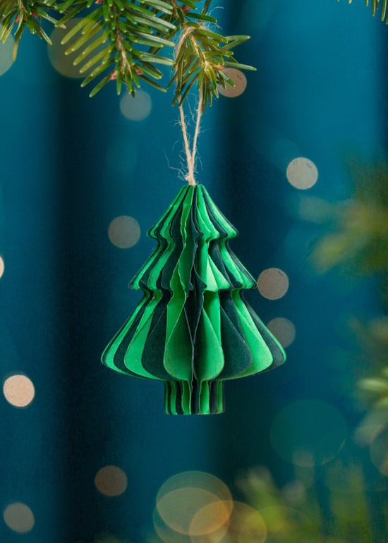 Green Honeycomb Paper Hanging Decoration