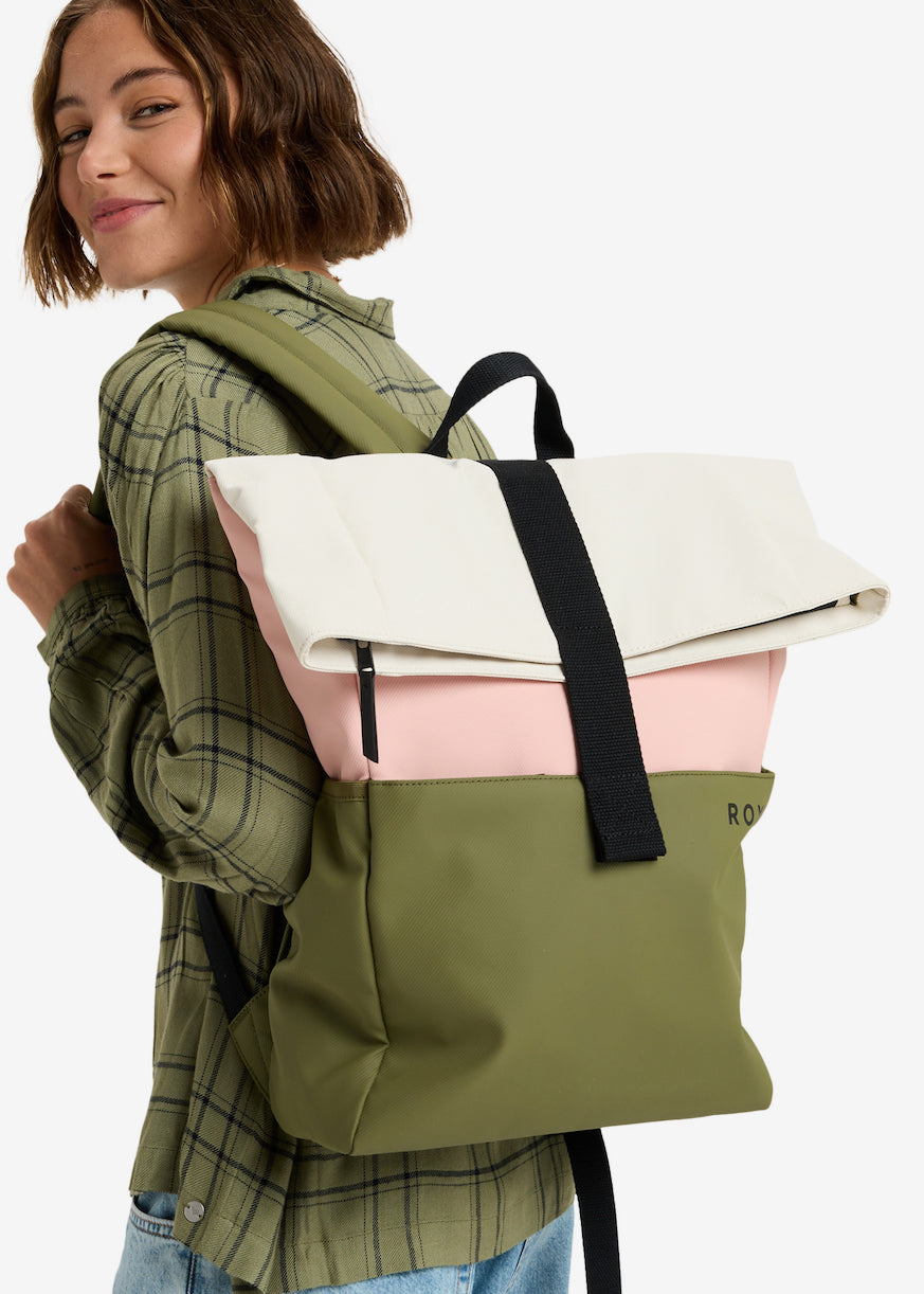 Pop It Backpack in Oil Green