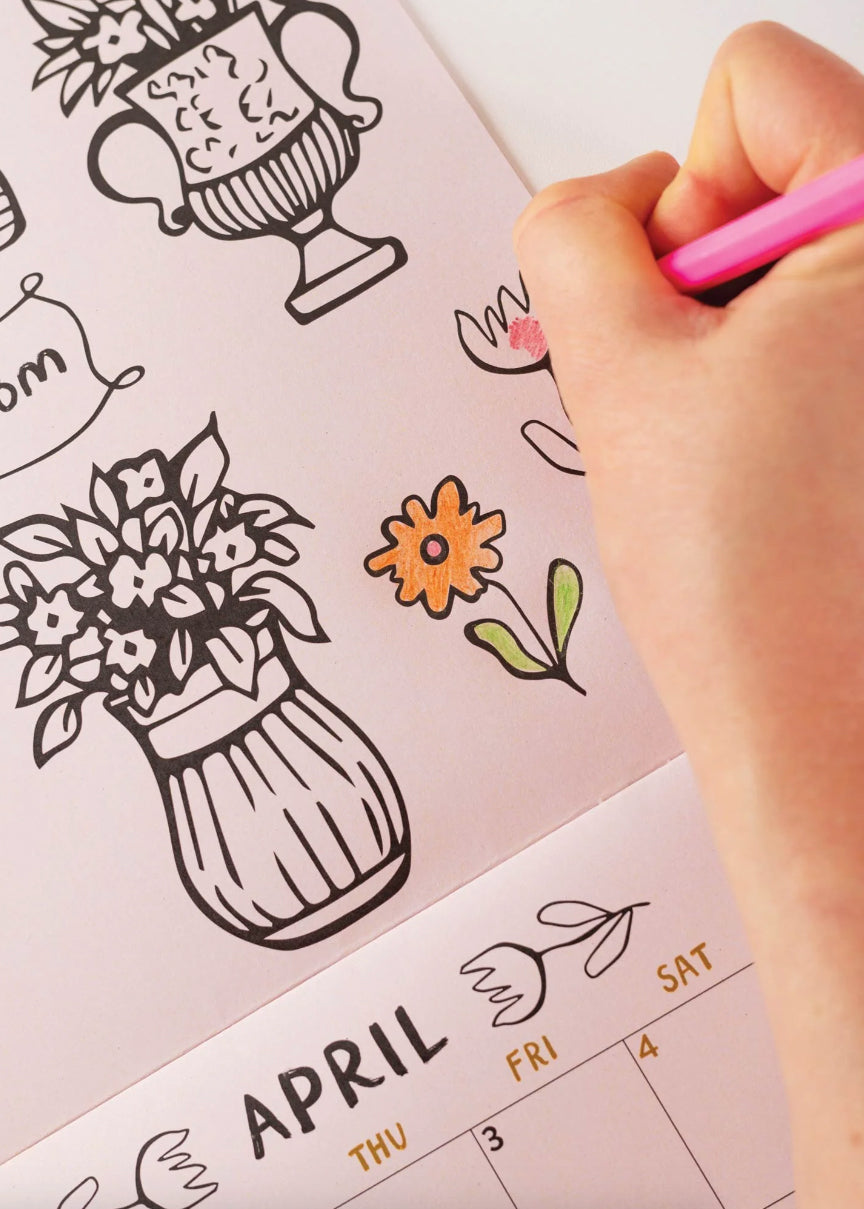 2026 Colouring in Calendar