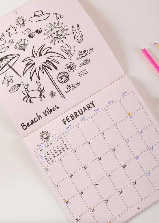 2026 Colouring in Calendar