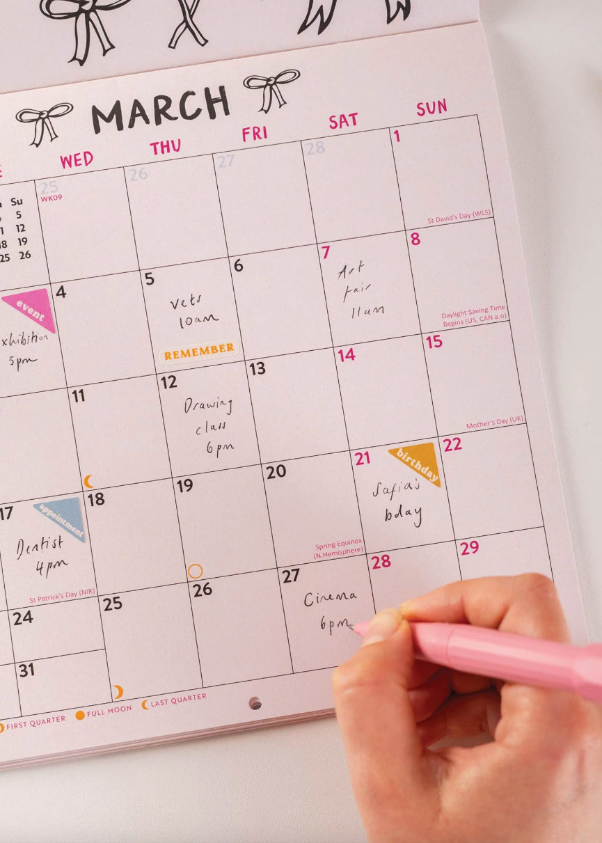 2026 Colouring in Calendar