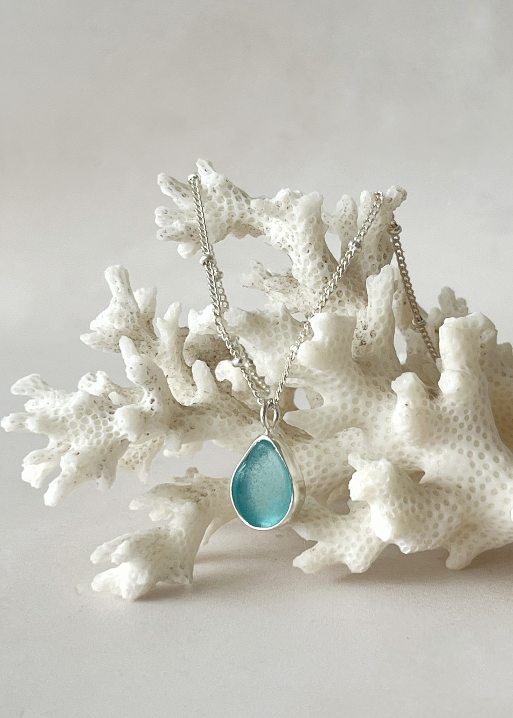 Seaglass Droplet Necklace