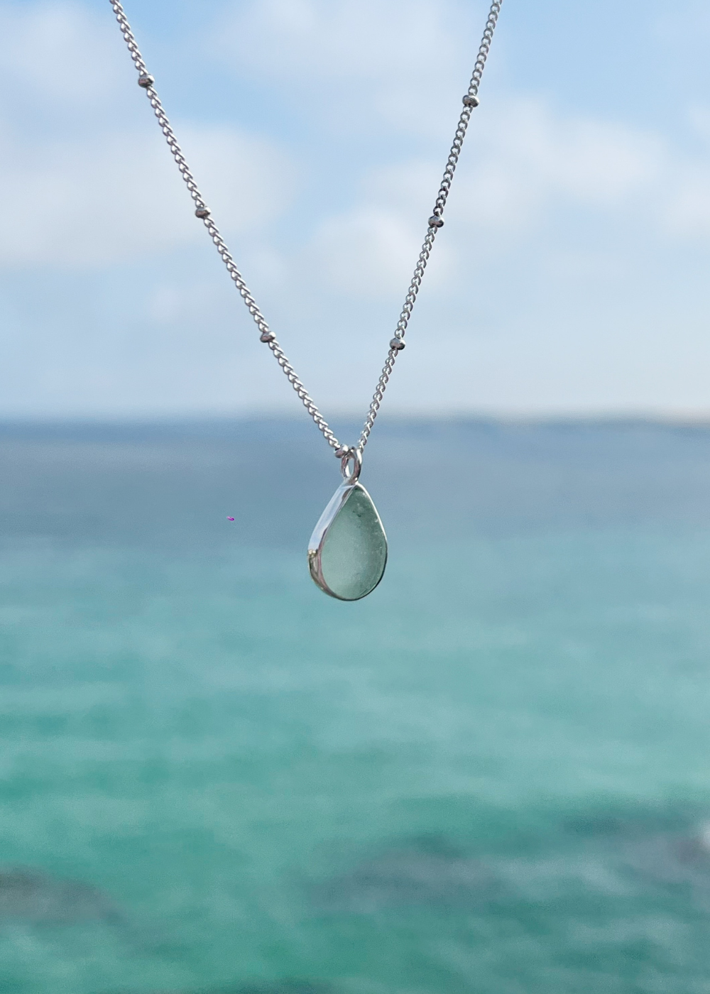 Seaglass Droplet Necklace