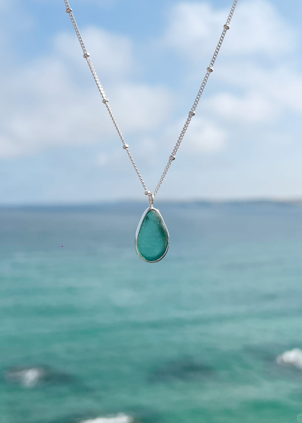 Seaglass Droplet Necklace