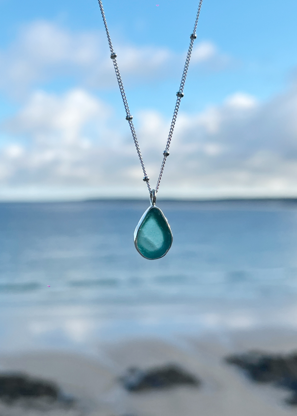Seaglass Droplet Necklace