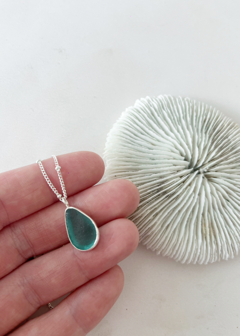 Seaglass Droplet Necklace