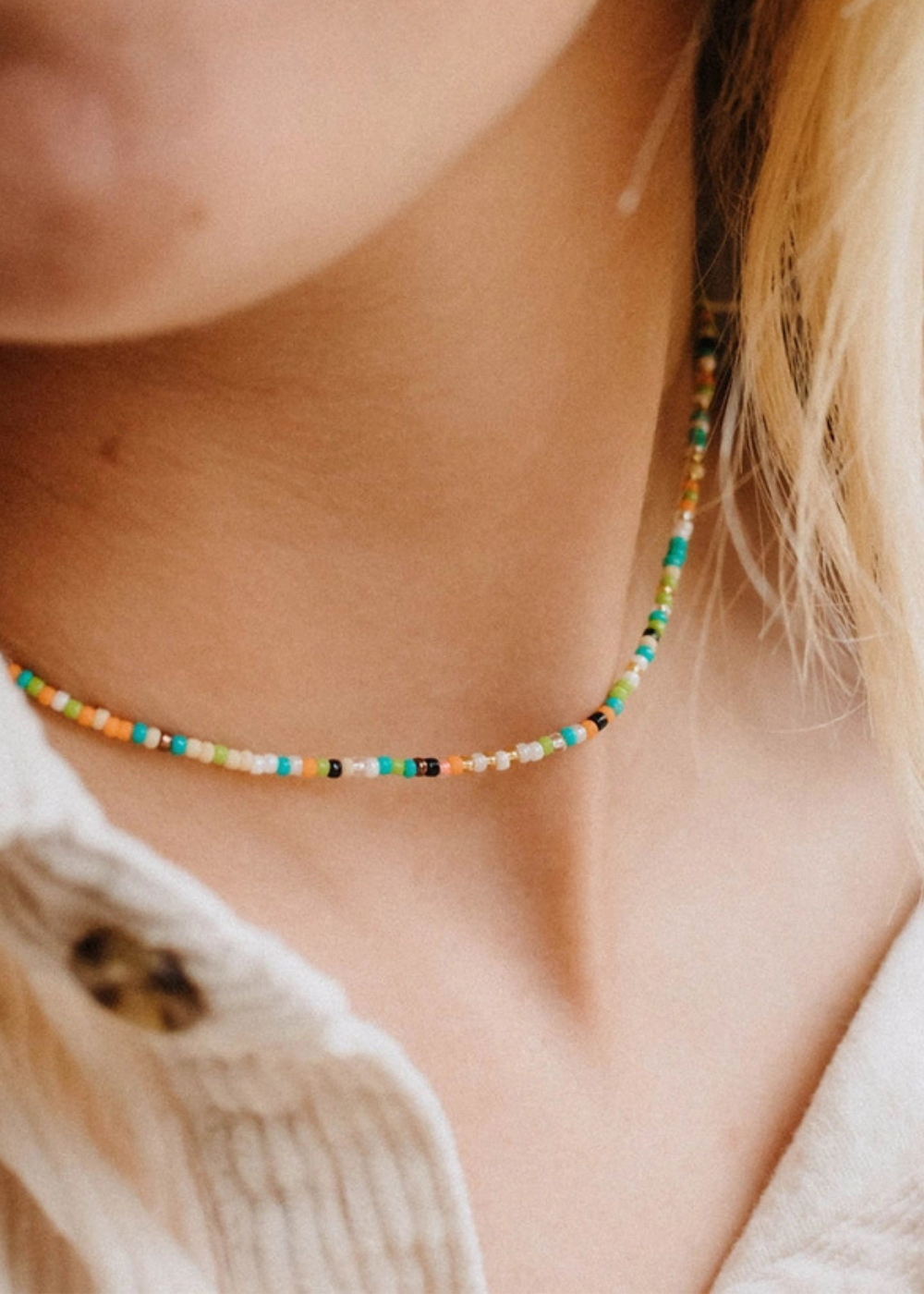 Alila Dainty Beaded Adjustable Choker