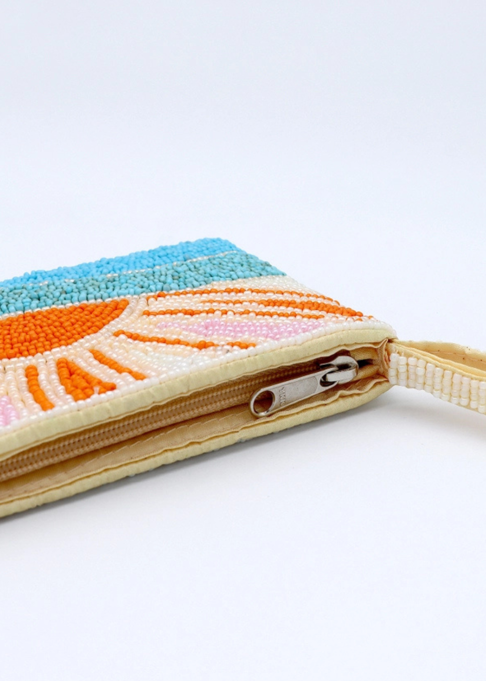 Small Sunrise Beaded Pouch