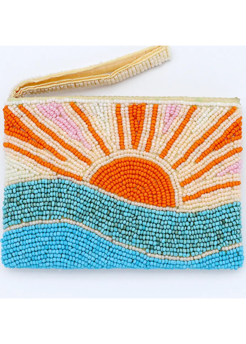 Small Sunrise Beaded Pouch