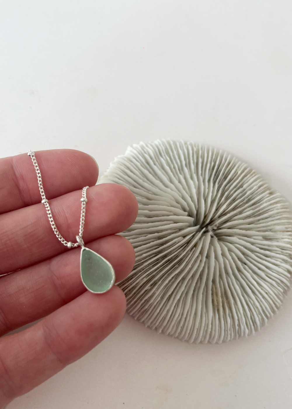 Seaglass Droplet Necklace