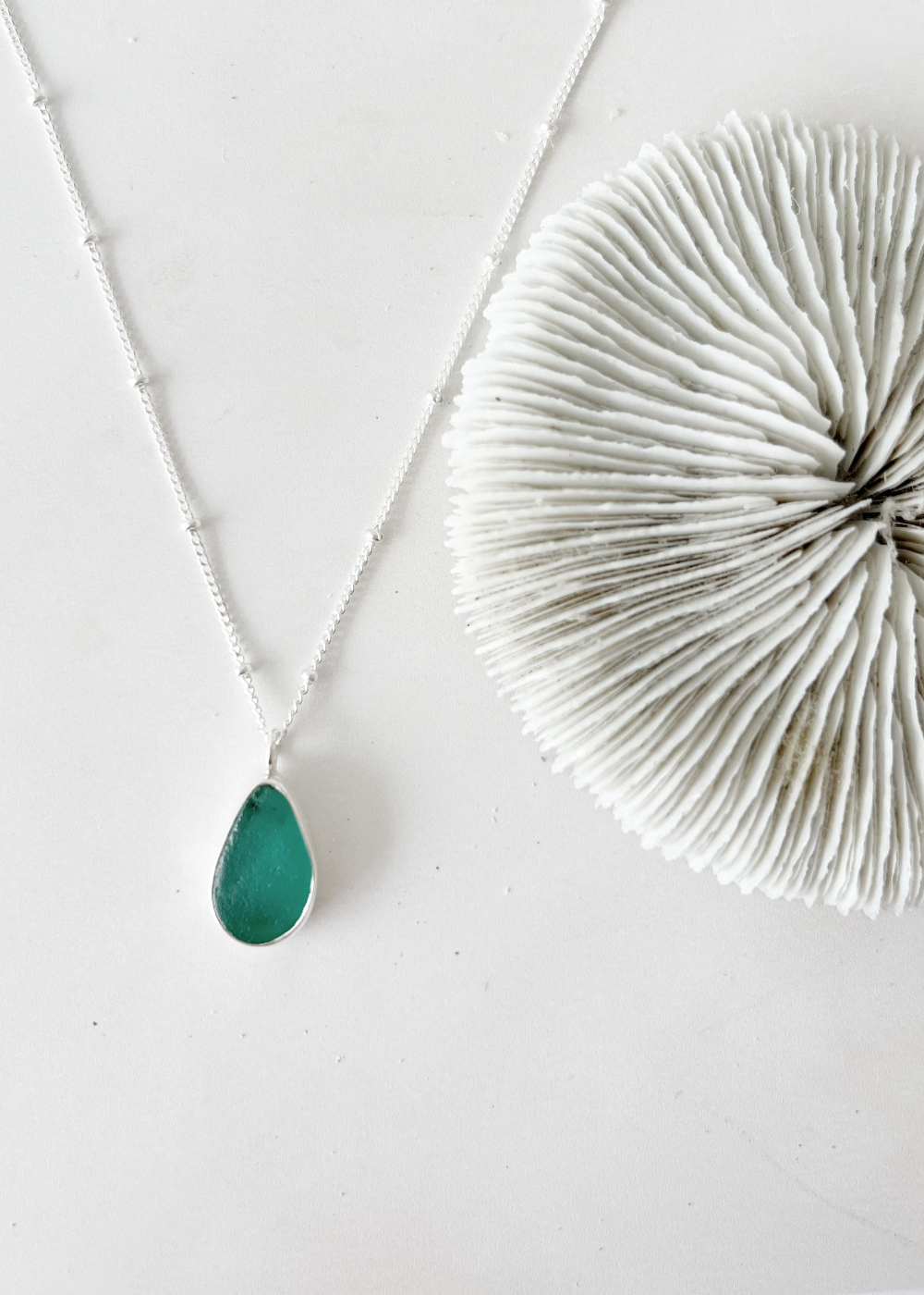 Seaglass Droplet Necklace