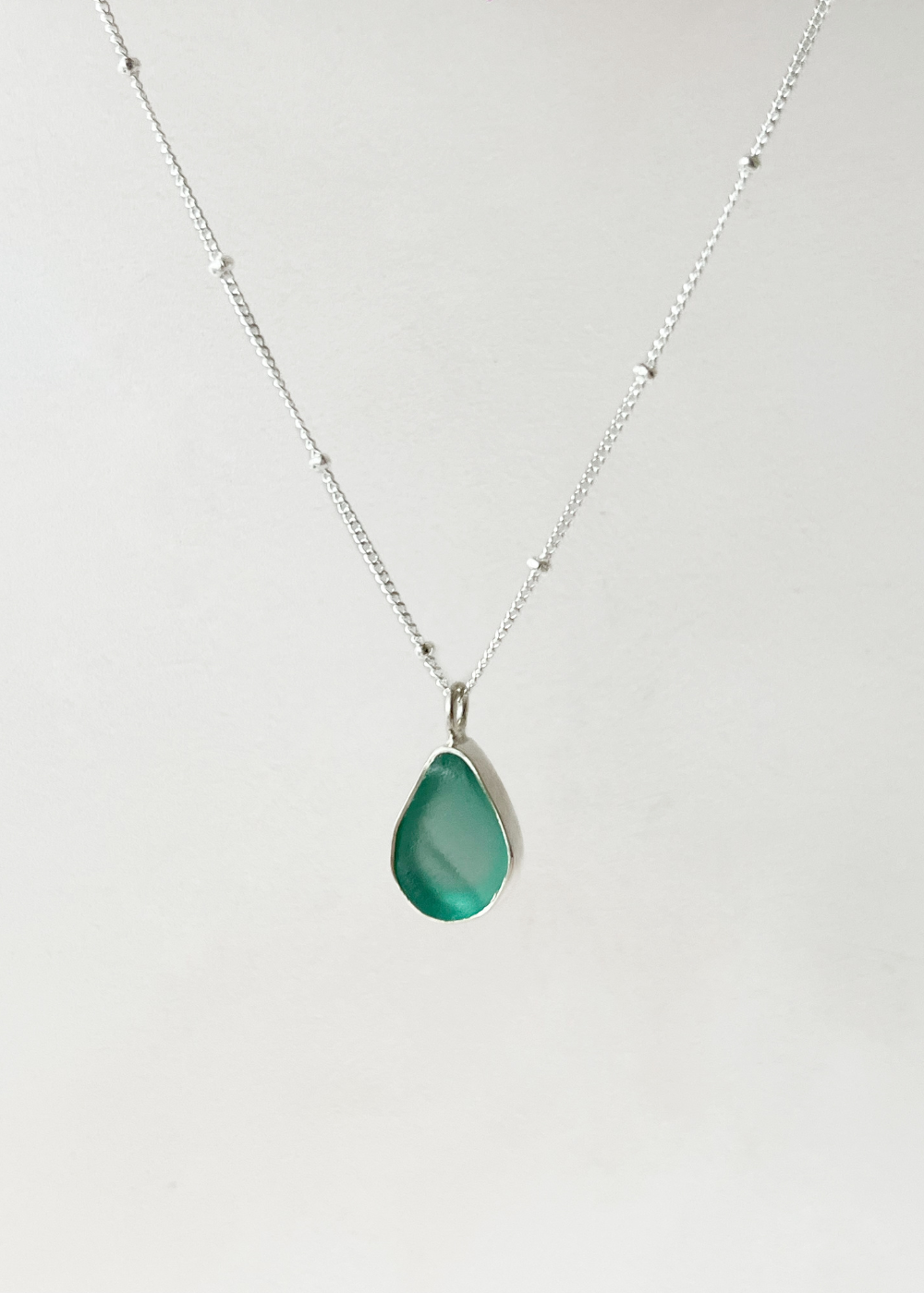 Seaglass Droplet Necklace